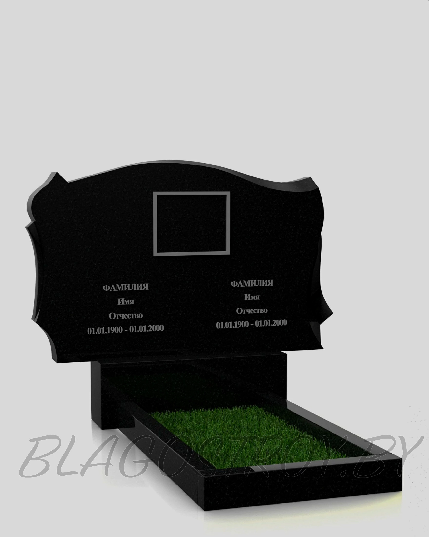 Двойной памятник - B16 на могилу